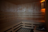 Finnische Sauna mit Badezimmer